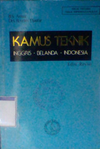 KAMUS TEKNIK INGGRIS-BELANDA-INDONESIA